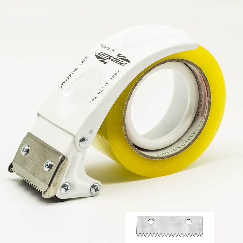 PROSUN Metal Handheld 2 Inch Tape Gun Dispenser Packing Packaging Sealing Cutter White - Image 1